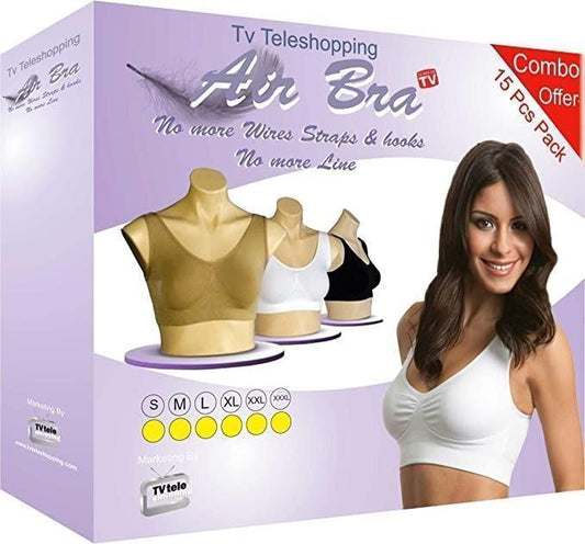 Women's Multicolor Air Bra – Pack of 3 Free Size | Breathable Comfort | NISHU Superstores