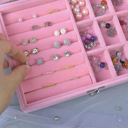 9 Grid Jewelry Organizer – Compact Storage Box for Earrings, Rings & Accessories | NISHU Superstores