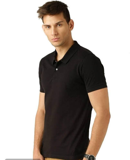 Poly Cotton Solid Half Sleeves Men’s Polo T-Shirt Pack of 4 | Everyday Comfort | NISHU Superstores