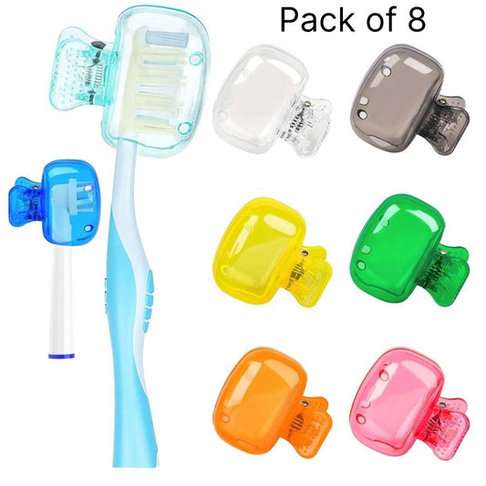Toothbrush Cap Cover (Pack of 8) – Hygiene Travel Tooth Brush Protector | NISHU Superstores