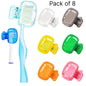 Toothbrush Cap Cover (Pack of 8) – Hygiene Travel Tooth Brush Protector | NISHU Superstores