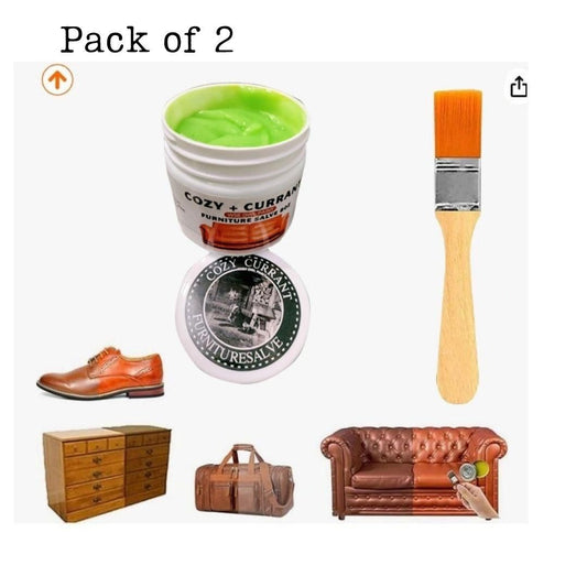 Cozy+ Currant Leather Salve For Furniture (Pack of 2) – Restore & Protect Leather | NISHU Superstores