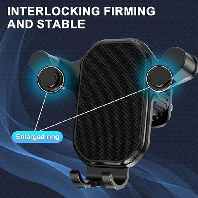 Universal Air Vent Gravity Car Phone Holder Mount | Automatic Clamping Mobile Stand for Dashboard & AC Vent | Compatible with All Smartphones | NISHU Superstores
