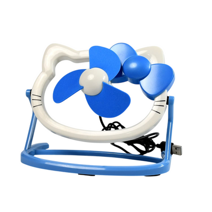 Hello Kitty Cartoon USB Mini Desktop Fan | Cute & Bright Color Personal Table Fan for Home, Office & Study (Battery Not Included) – NISHU Superstores