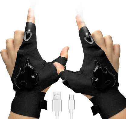 LED Flashlight Gloves for Men | Hands-Free Light Gloves for Repair, Camping, Fishing & Night Work (1 Pair) – NISHU Superstores