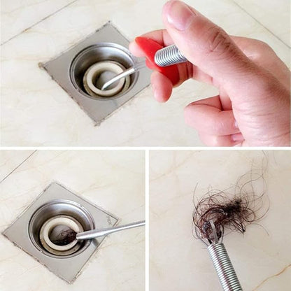Metal Wire Brush Hand Kitchen Sink Cleaning Hook Sewer Dredging Tool (155 Cm) | Drain & Pipe Cleaner – NISHU Superstores