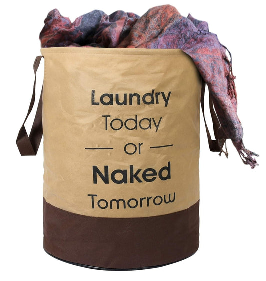 Round Non-Woven Laundry Bag/Hamper – Foldable, Lightweight & Durable | NISHU Superstores