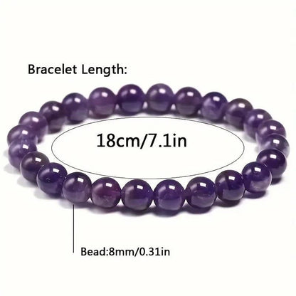 Stretchable Handmade Natural Crystal Stone Bracelet – Pack of 2 Spiritual Jewelry | NISHU Superstores