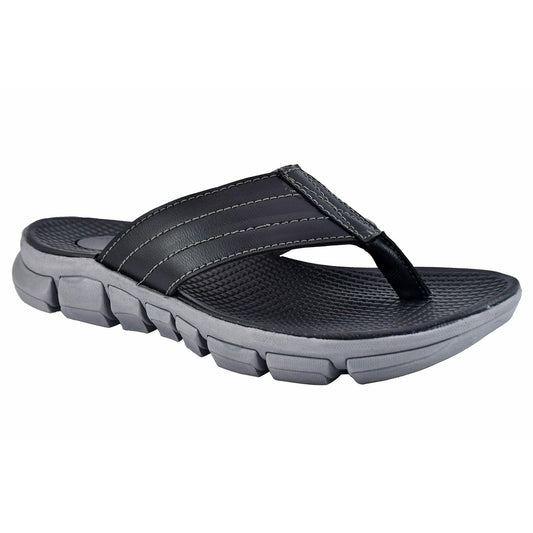 AM PM Genuine Leather Men's Slippers | Daily Wear Comfort & Style | NISHU Superstores