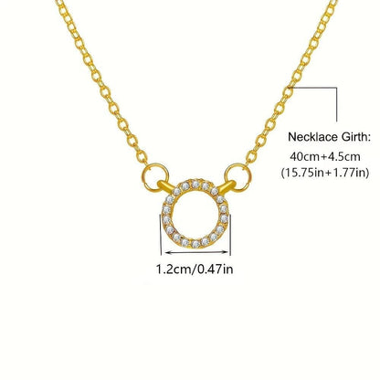 Women’s Stone Pendant with Chain – Micro Plated | NISHU Superstores