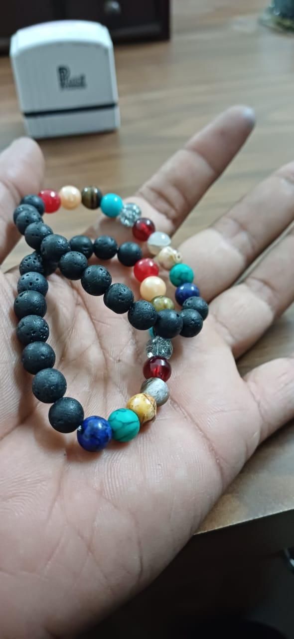 Galaxy Gem Beads Bracelet – Pack of 2 Stylish Spiritual Jewelry | NISHU Superstores