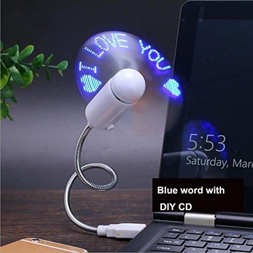 USB LED Fan with Programmable Message Display – Custom Text CD Software | NISHU Superstores