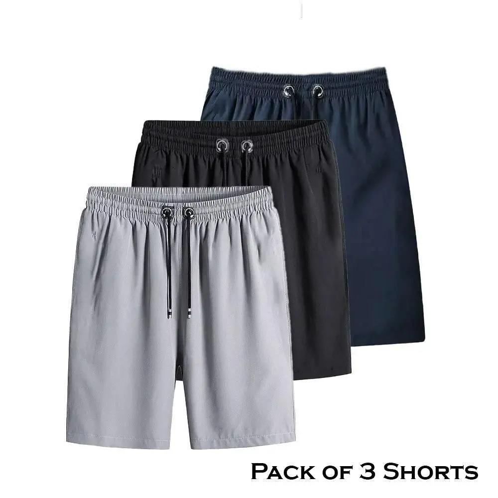 Combo of 3 Men’s Cotton Polyester Shorts – Comfortable & Everyday Essential | NISHU Superstores