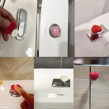 Toilet Press Button Heart Shape (Pack of 4) – Durable & Stylish Flush Button | NISHU Superstores