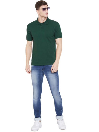Poly Cotton Solid Half Sleeves Men’s Polo T-Shirt Pack of 4 | Everyday Comfort | NISHU Superstores