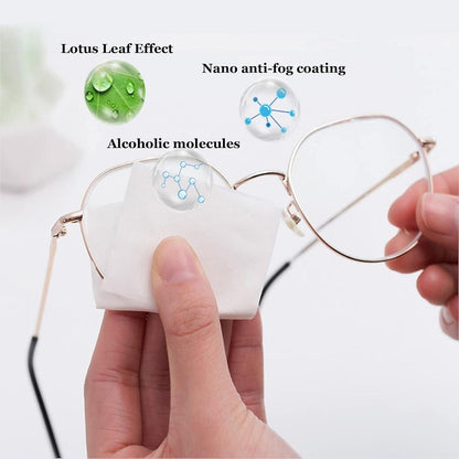 Anti-Fog Wipes for Glasses (100 Pcs) – Clear & Streak-Free Vision | NISHU Superstores