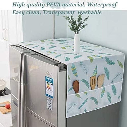 Refrigerator Waterproof Cover with Side Pockets – Dustproof & Storage Friendly | NISHU Superstores