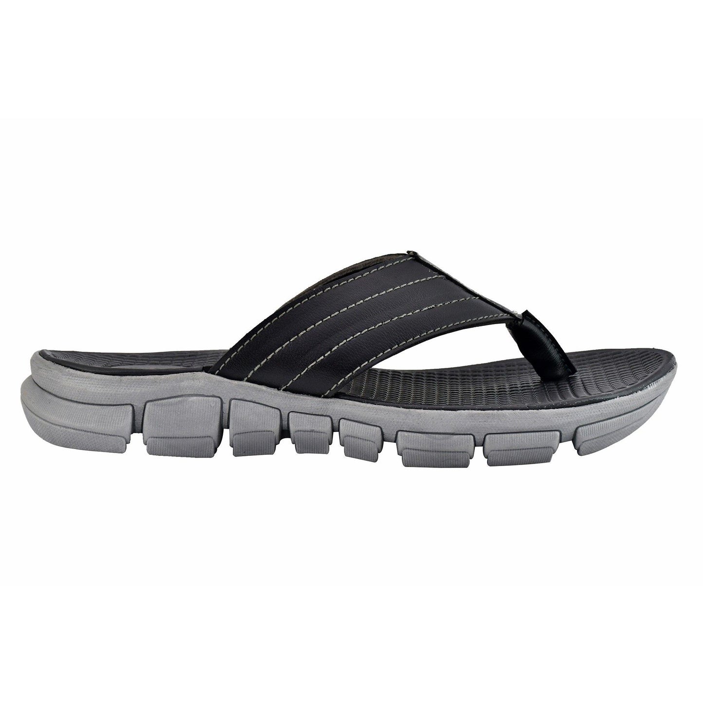 AM PM Genuine Leather Men's Slippers | Daily Wear Comfort & Style | NISHU Superstores