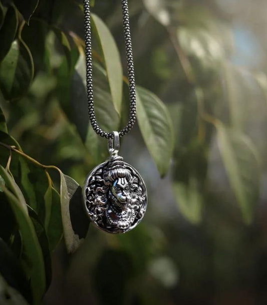 Hanuman Ji Pendant with Oxidized Silver Chain – Spiritual & Stylish Jewelry | NISHU Superstores