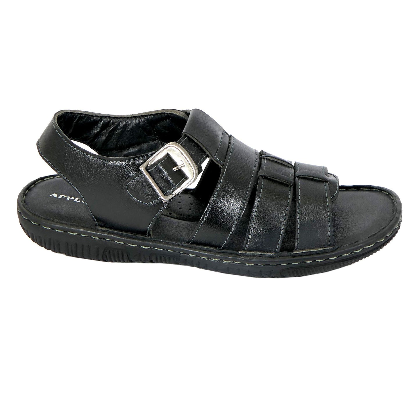 AM PM Men’s Daily Wear Leather Sandals – Comfort & Style Combined | NISHU Superstores