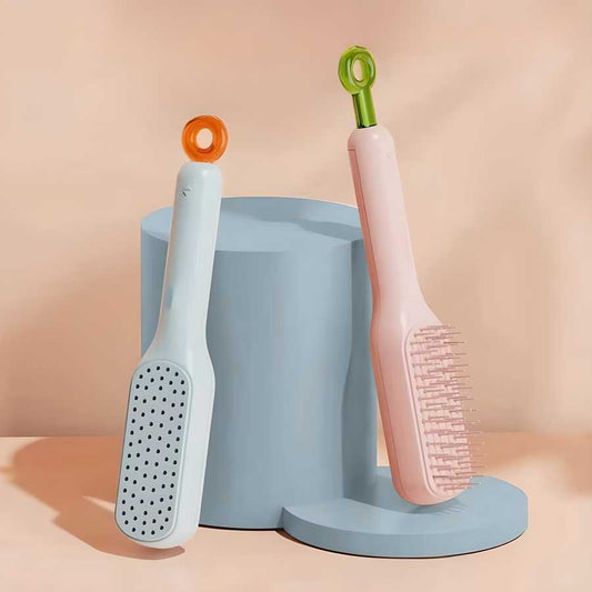 Self-Cleaning Anti-Static Hair Massage Comb – Gentle for Adults & Kids | Pack of 1 | NISHU Superstores
