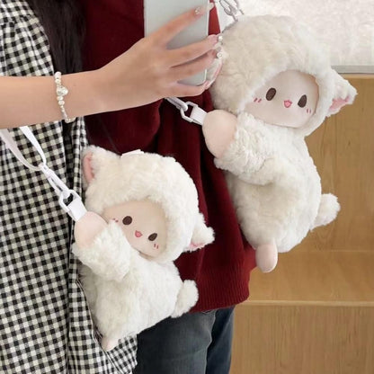 Cute Lamb Plush Bag (Small) – Soft & Adorable Crossbody Bag for Kids & Girls | NISHU Superstores