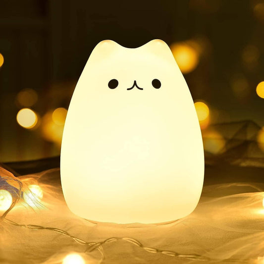 Little Cat Silicone Night Light – Cute LED Lamp for Kids | NISHU Superstores