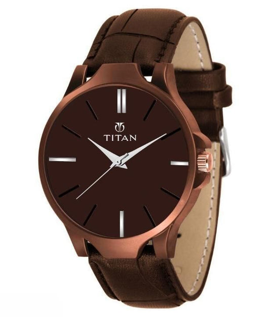 BD Men's Analog Leather Watch – Stylish & Durable Timepiece | NISHU Superstores