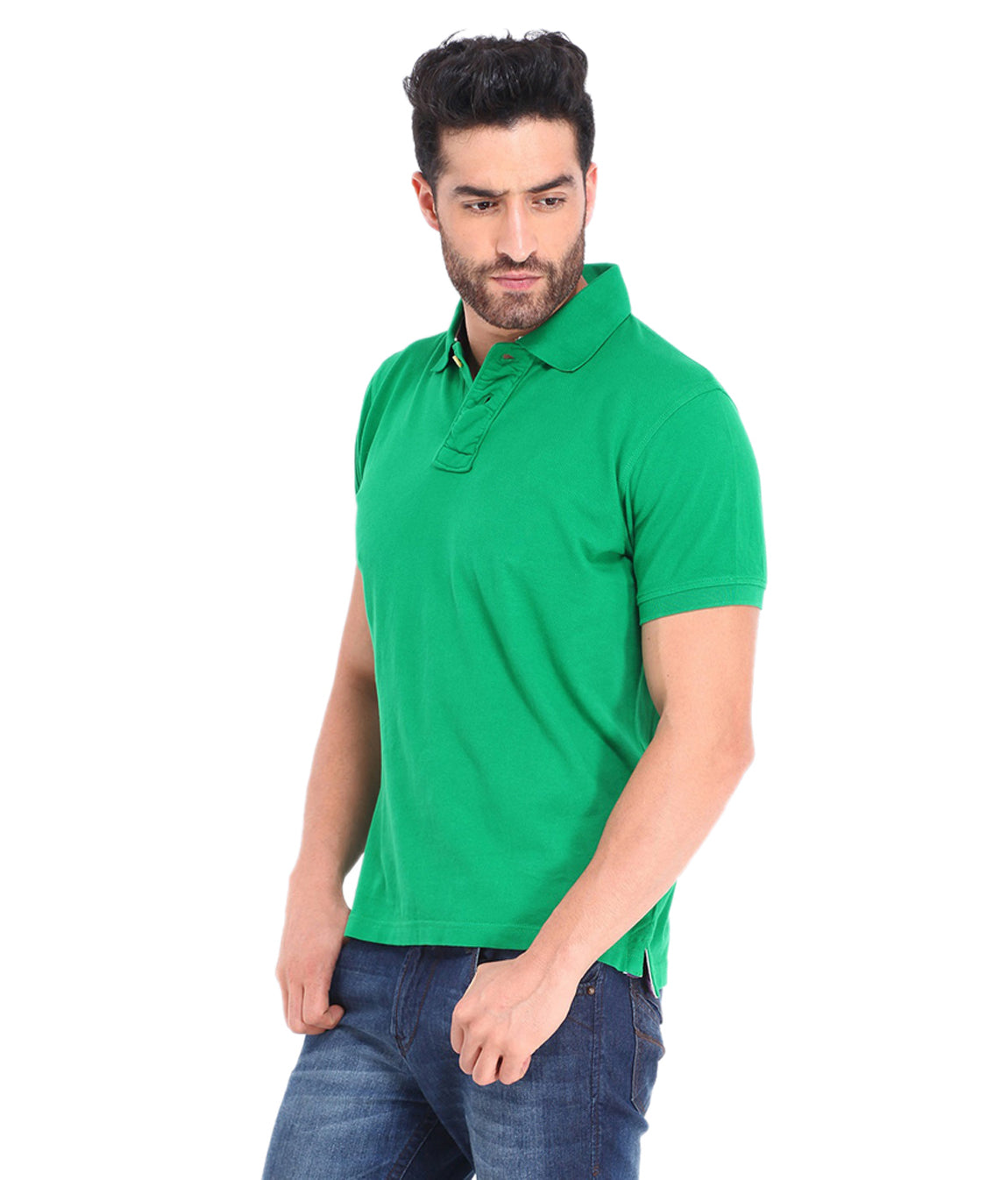 Poly Cotton Solid Half Sleeves Men’s Polo T-Shirt Pack of 3 | Everyday Comfort | NISHU Superstores