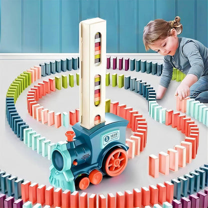 Train Toy Domino Set for Kids – BPA-Free Plastic with Sound & Automatic Domino Laying | NISHU Superstores