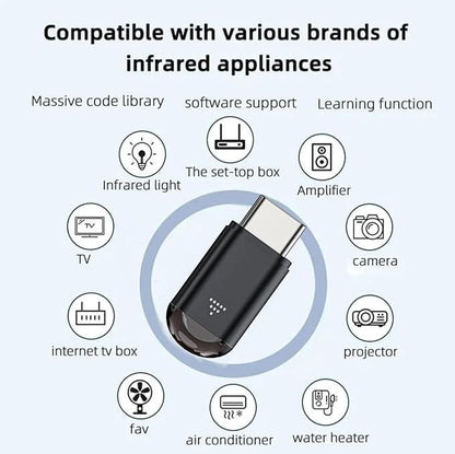 Mini Smartphone IR Remote Controller Adapter Type-C 5th Gen – Universal Smart Remote | NISHU Superstores