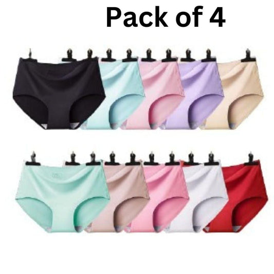 Women's Seamless Underwear (Multicolor, Pack of 4) – Soft & Invisible Fit | NISHU Superstores