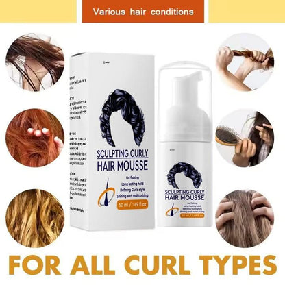 Sculpting Curly Hair Mousse – 50ML (Pack of 1) | Define, Hold &amp; Shine | NISHU Superstores
