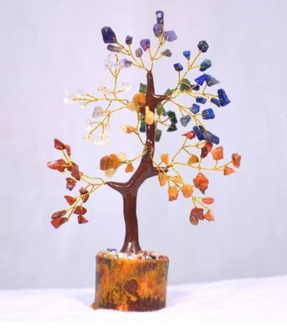 7 Chakra Natural Gemstone Crystal Tree – Energy Balancing & Healing Décor | NISHU Superstores