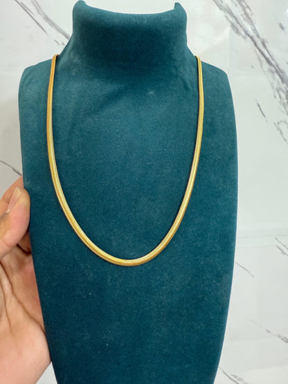 Men's Golden Snake Chain – Stylish & Elegant Neck Accessory | NISHU Superstores
