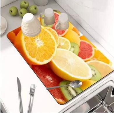 Dish Drying Mat (Assorted Colors) – Super Absorbent & Quick Dry Kitchen Mat | NISHU Superstores
