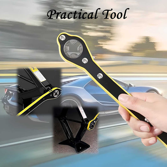 Heavy Duty Car Jack with Lug Wrench – Easy Tire Changing Tool Kit | NISHU Superstores