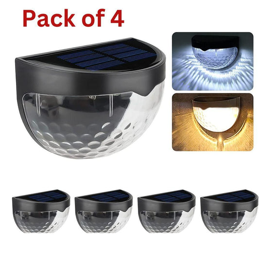Solar Fence Lights (Pack of 4) – Energy Efficient Outdoor Lighting | NISHU Superstores