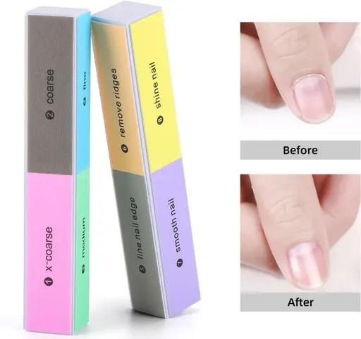 Multicolor Nail Files for Natural & Acrylic Nails – Smooth Finish | NISHU Superstores