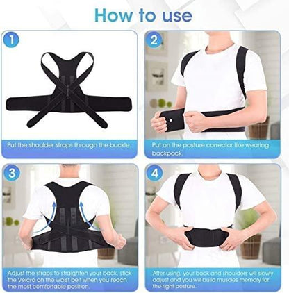 Posture Corrector – Back & Shoulder Support Brace for Improved Posture | NISHU Superstores