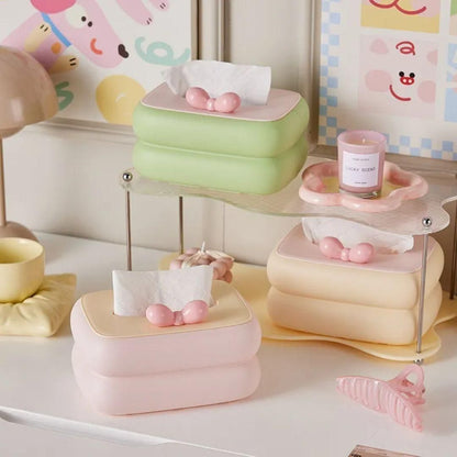 Creative Square Tissue Box Napkin Holder | Modern Table & Car Tissue Organizer | NISHU Superstores