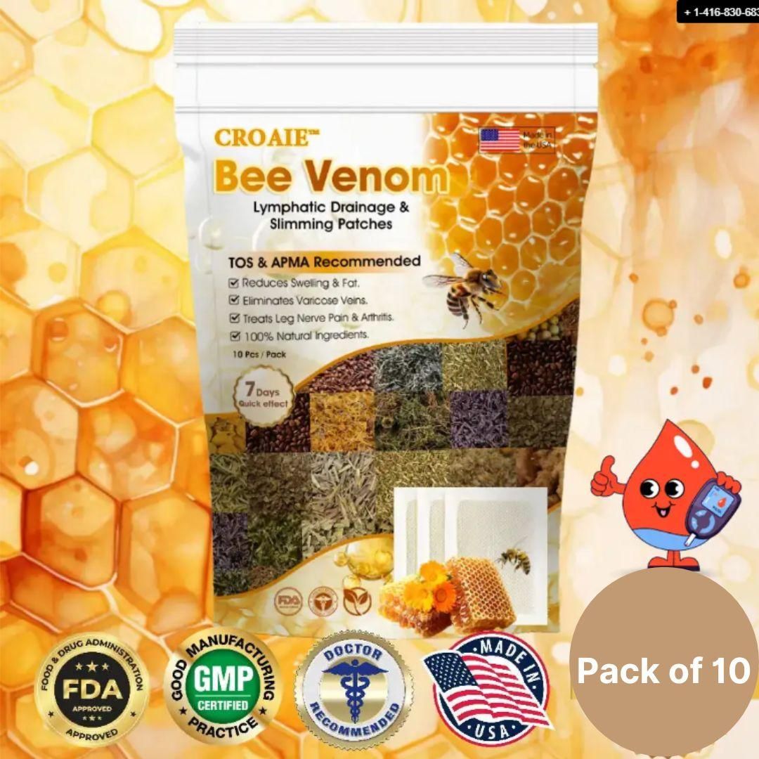 Bee Venom Slimming & Lymphatic Drainage Patches (10 Pcs) – Detox & Fat Burn | NISHU Superstores