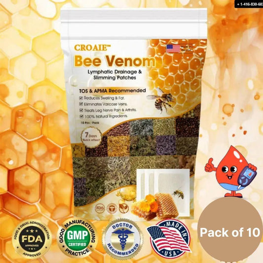 Bee Venom Slimming & Lymphatic Drainage Patches (10 Pcs) – Detox & Fat Burn | NISHU Superstores