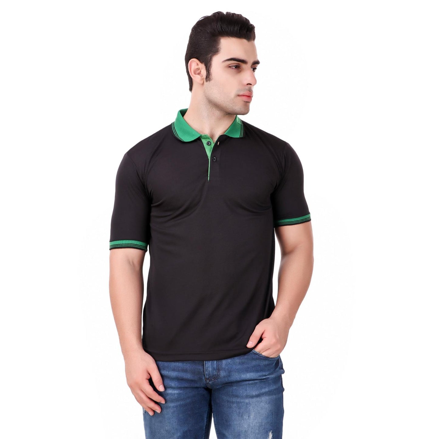 Poly Cotton Solid Half Sleeves Men’s Polo T-Shirt Pack of 5 | Everyday Comfort | NISHU Superstores