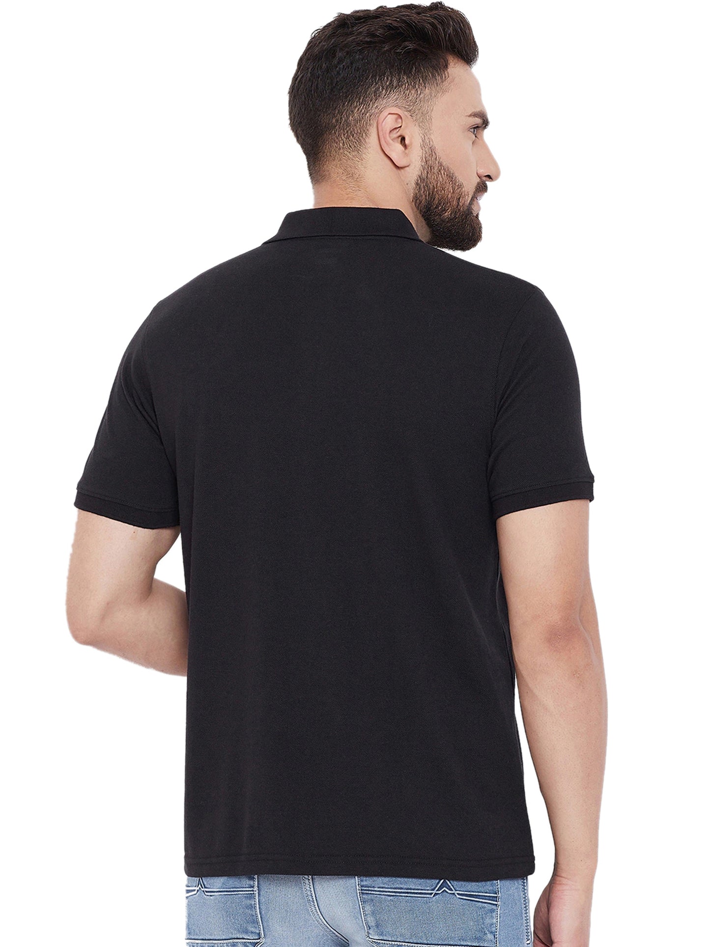 Poly Cotton Solid Half Sleeves Men’s Polo T-Shirt Pack of 4 | Everyday Comfort | NISHU Superstores