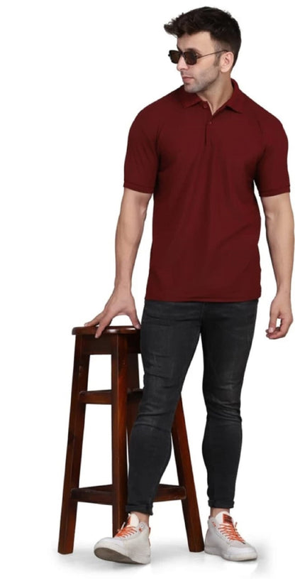 Men’s Half Sleeves Polo Neck T-Shirt – Classic, Smart & Comfortable | NISHU Superstores