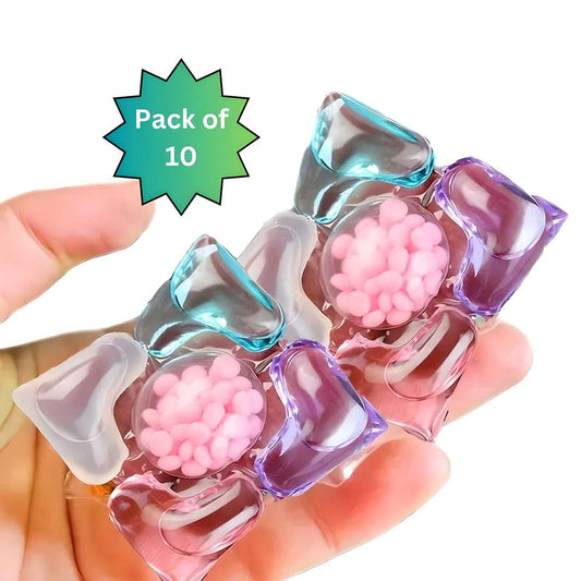 5 in 1 Laundry Detergent Pods (Pack of 10) – Powerful Cleaning & Fragrance | NISHU Superstores