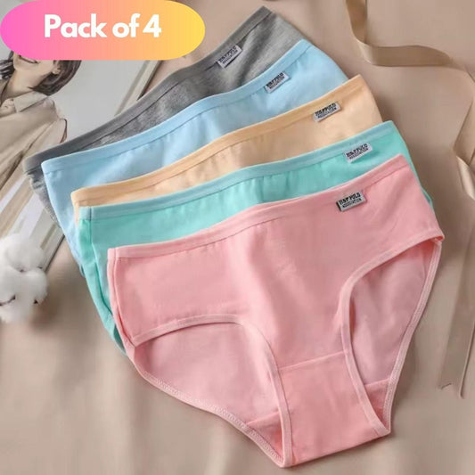 Women’s Cotton Comfortable Underwear – Soft & Breathable Panties (Pack of 4) | NISHU Superstores