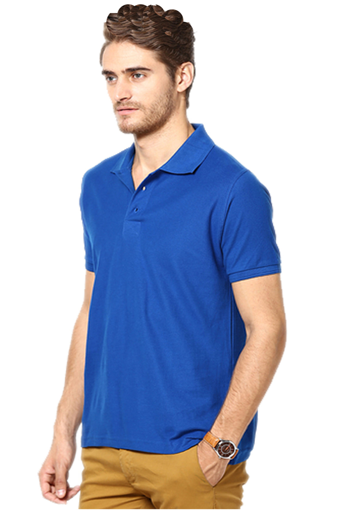 Poly Cotton Solid Half Sleeves Men’s Polo T-Shirt Pack of 4 | Everyday Comfort | NISHU Superstores