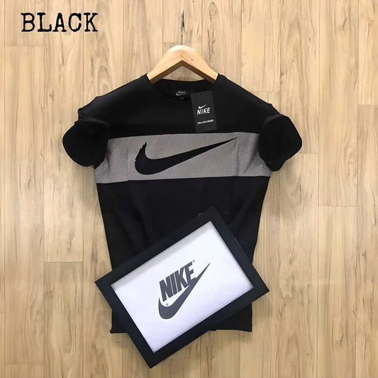 Nike Black Half Sleeves T-Shirt – Sporty & Stylish Comfort | NISHU Superstores